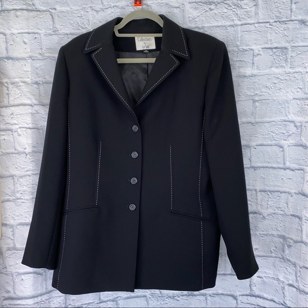 Collections for Le Suit, button blazer black sz 18